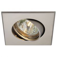 Square oprawa wpuszczana 1x50W GU5.3 12V nikiel mat